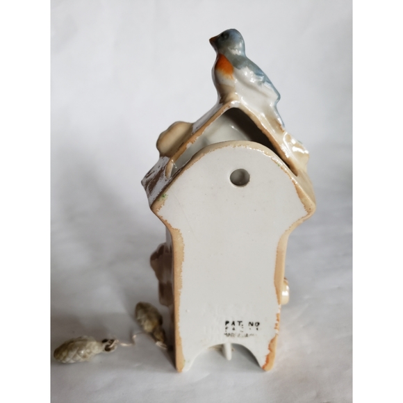 Porcelain Cuckoo Clock Wall Pocket - Picture 9 of 10